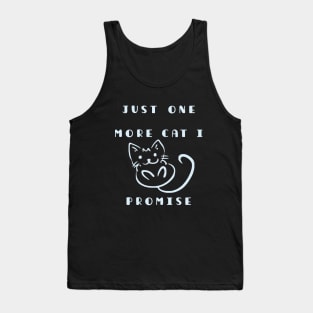 cute kawaii chibi kitten best friend, just one more cat i promise Tank Top